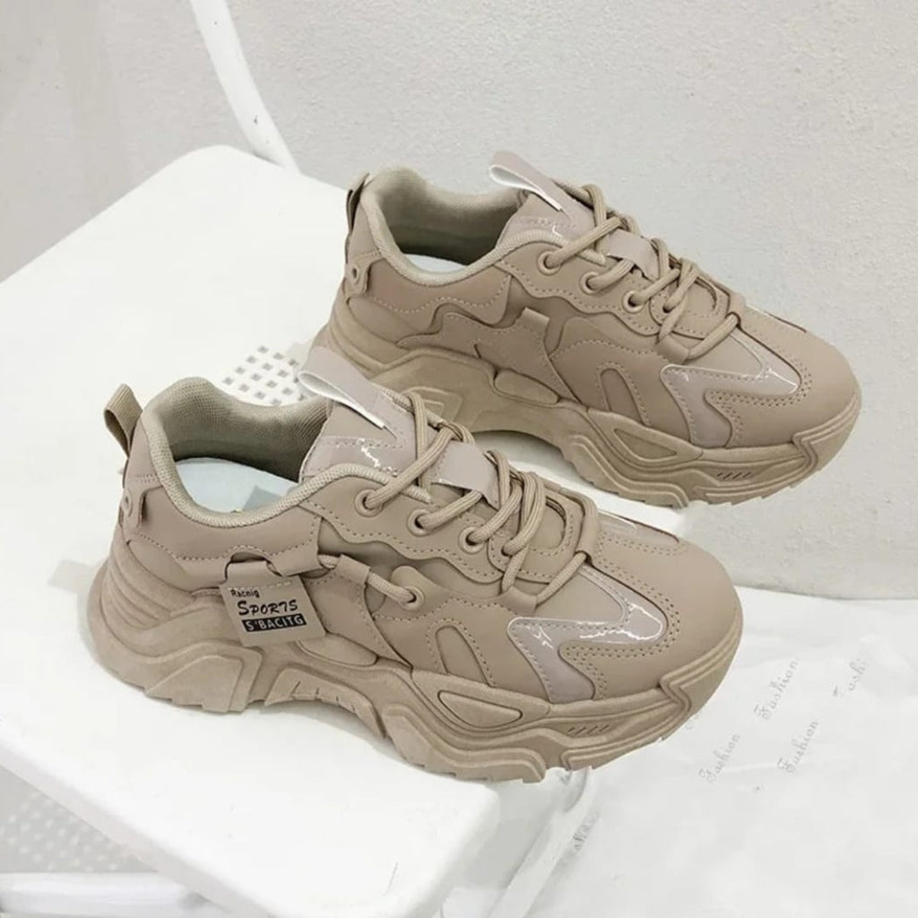 Chunky Vulcanize Shoes - Beige