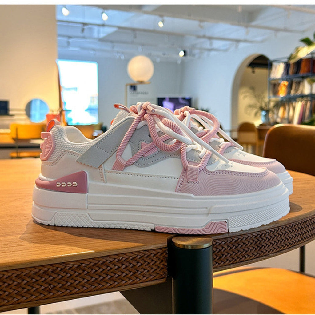 Korean Skateboard Shoes - Pink