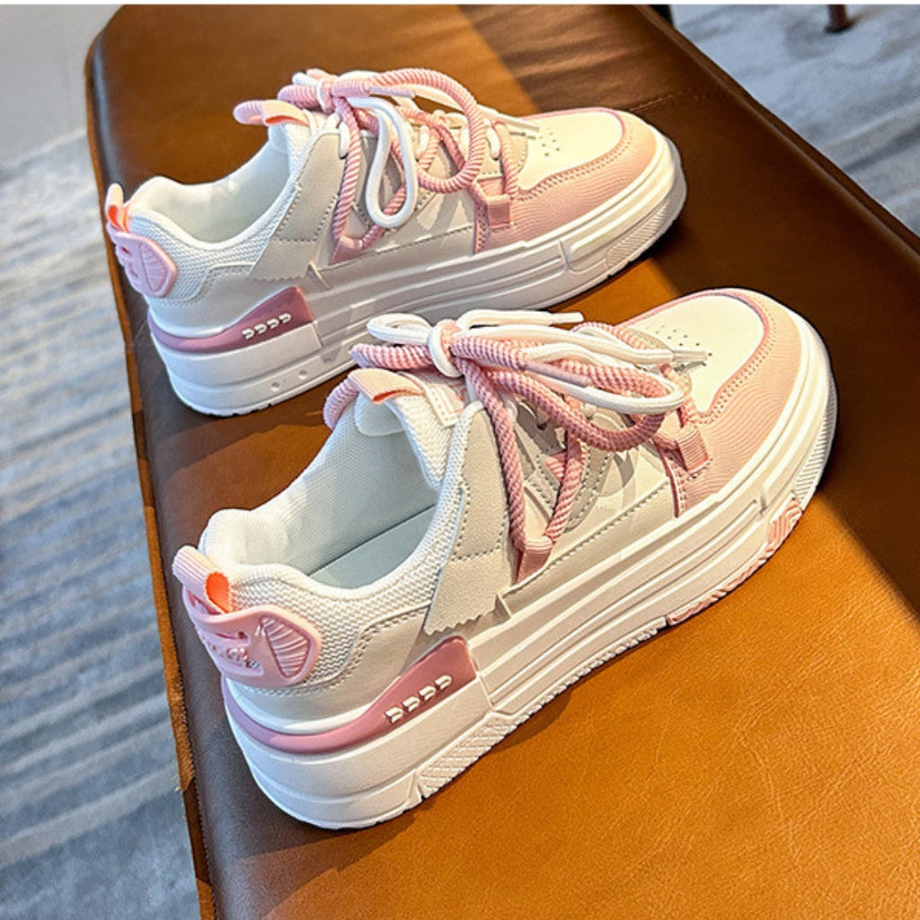 Korean Skateboard Shoes - Pink
