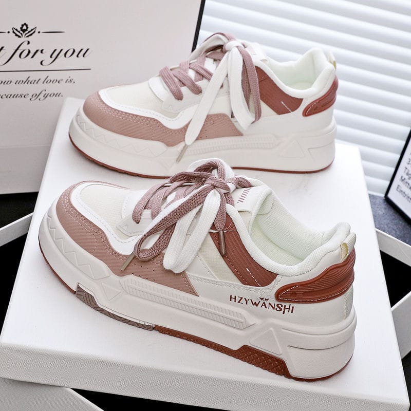 Thick Soled Shoes - Brown
