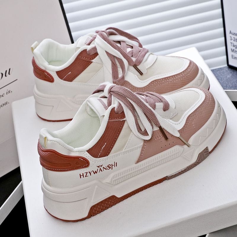 Thick Soled Shoes - Brown