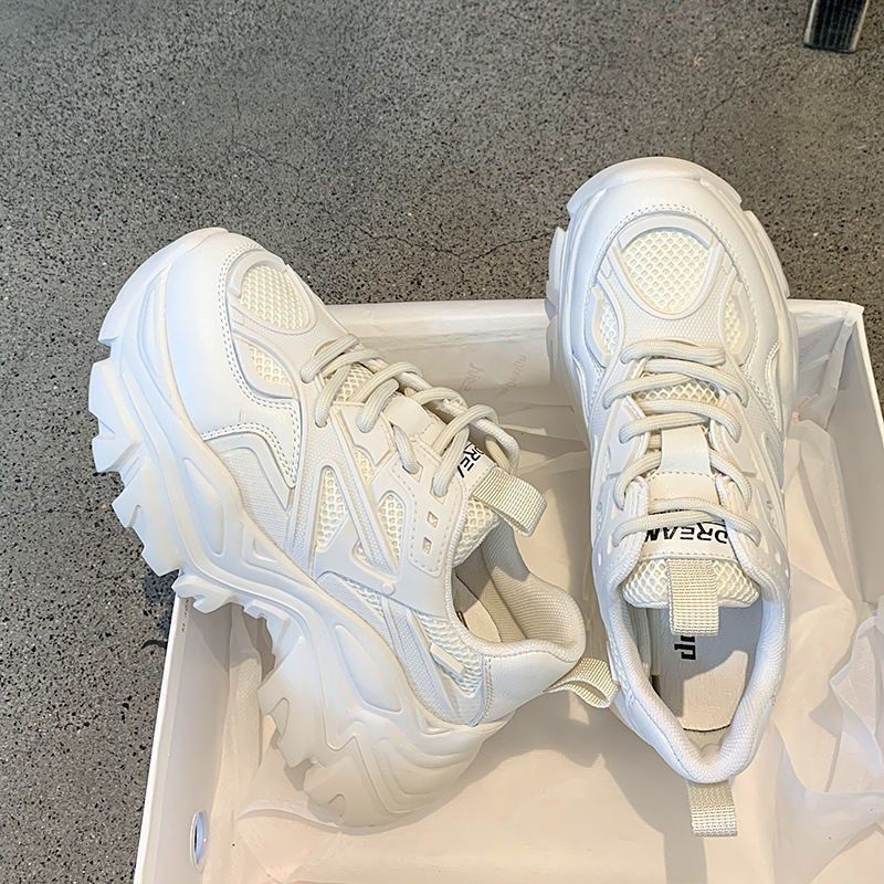 High Sole Funky Shoes - White